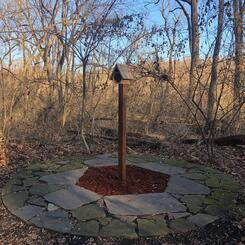 Pollinator hexagon I with solitary bee house (2019)