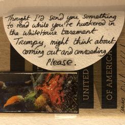 Protest card to Trump (2021)