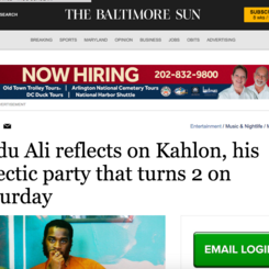 Editorial Feature with The Baltimore Sun