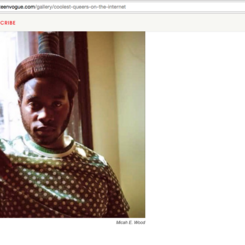 Featured in Teen Vogue List: Coolest Queers on The Internet