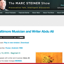 Interview on the Marc Steiner Show