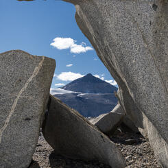 Matterhorn Framed by Ventifacts, Dry Valleys, Antarctica