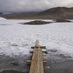Bridge Onto Lake Hoare, Antarctica