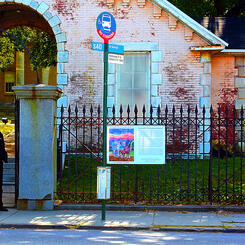 Photo Record of the Snug Harbor Bus Stop Installation.