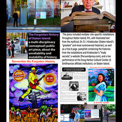 Aspects of The Forgotten History of Staten Island, a Site Specific Public Art Project