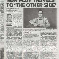 Planchette pre-press from The Baltimore Sun by Tim Smith.