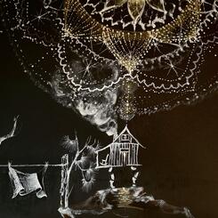 Human Cabin Under the Cosmos