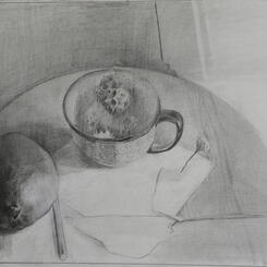 Mango and Sweetgum in Polish Pottery Mug