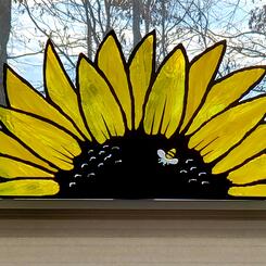 Stained Glass Sunflower