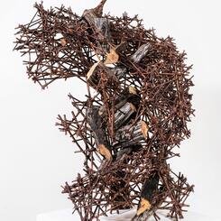 Entanglement, pine wood, willow 2020