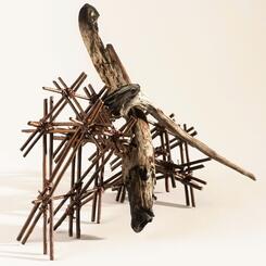 Intersection, pine wood, willow 2019