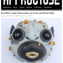 Brad Blair Ceramics featured in Hi-Fructose