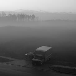 Truck n Boat in the Fog.JPG