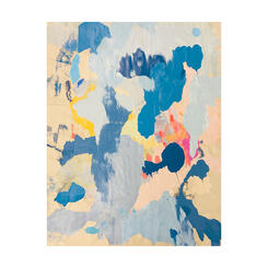 Blue curls (veils) and golden sand