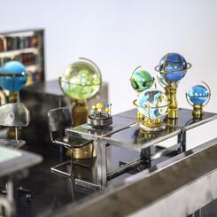 Wings of Desire, Bruno Ganz, Peter Falk, Berlin, angels, miniatures, mini art, metal sculpture, glass marbles, vignette, library art, literary art, cinematic art
