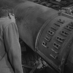 Time Enough at Last reference photo - library column