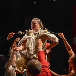 Bees attacking Zsa Zsa Gabor