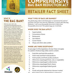 Bag Ban retail flyer (front only)