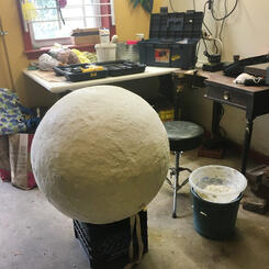 Cigarette Planet - Paper mache phase