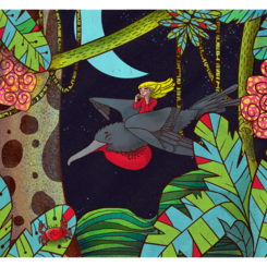 Christmas Island Frigatebird Grass