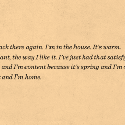 Opening lines from Pleasant People