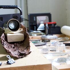 building projectors in the studio 