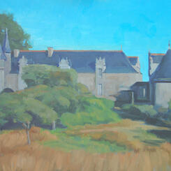 Rochefort en Terre, The Chateau in the Morning Sun