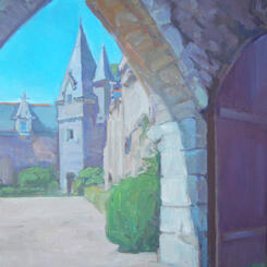 Rochefort en Terre, The Chateau through the Gate