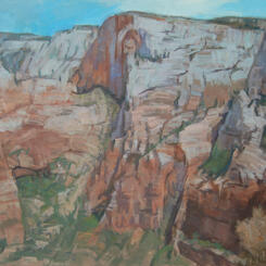 Zion Canyon, Looking Northeast from Angels Landing