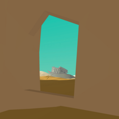 Desert Mothers, an image taken from a player's perspective