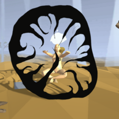 Desert Mothers, an image taken from a player's perspective