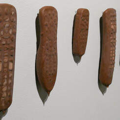 At or Near the Melting Point, (2017-2018), chocolate dipped TV remotes