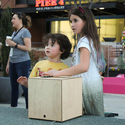 Electron Drawing - Visual Music, Light City