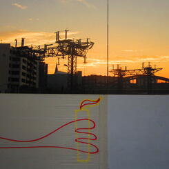 graffiti lights the skies