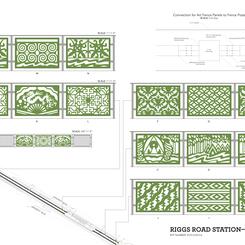 Purple Line Riggs Road fence panels