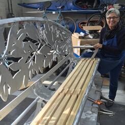 Sassy Bench fabrication