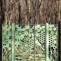 Nature Walk Gate - winter