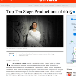 World is Round, Best Production of 2015 City Paper