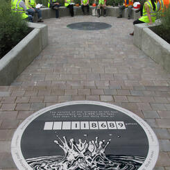 Confluence Willow Garden and Plaque