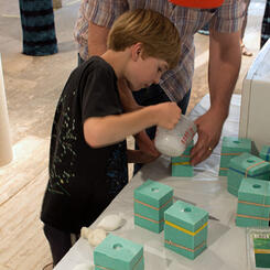 Open house activity - casting soap shallots