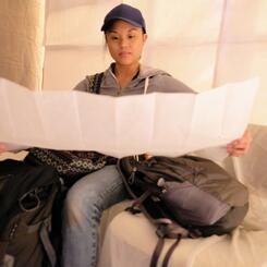 Chance meeting on the subway