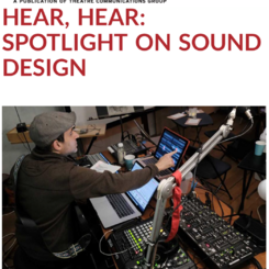 Live Sound Design Station for A Horse by the Tail in the Night, an 8-hour durational performance.