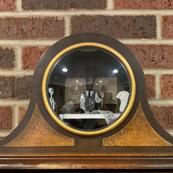 Diorama in a mantle clock case