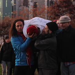 Participant in her Cocoon