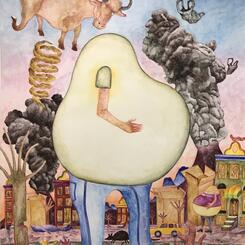 A Stroll Down The North Avenue_Painting_Andrew Liang