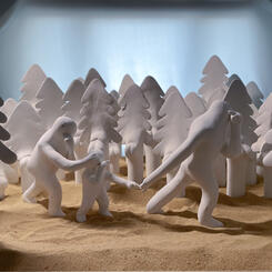 Unpainted Bigfoot Family USA_Andrew Liang