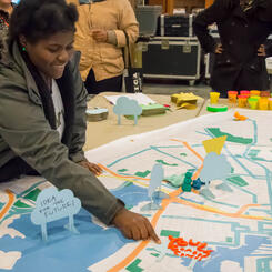 FutureSite Baltimore - youth adding sign