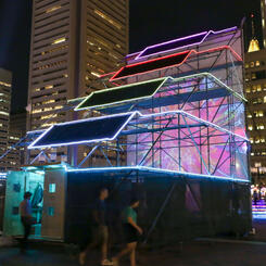 Sun Stomp - LED neon matrix