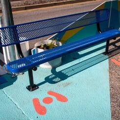 Design for Distancing Curbside Commons physical distancing bench