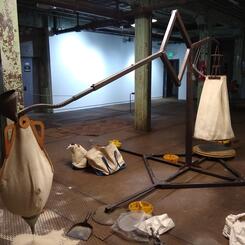 testing apparatus in the studio